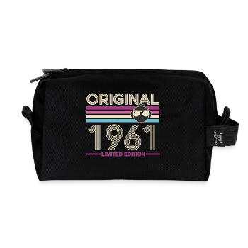 Original 1961 Édition Retro - Trousse de toilette en tissu recyclé - noir - Devant