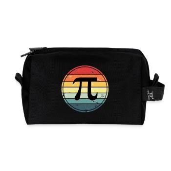 Pi Mathematics - Recycled Toiletry Zip Bag - black - Front