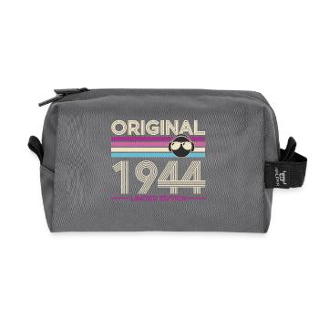 Original 1944 Limited Edition Retro - Recycelte Kulturtasche - Anthrazit - Vorne