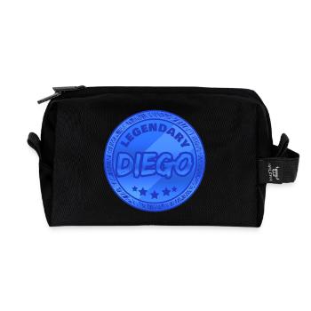 Diego als Geschenkidee - Recycelte Kulturtasche - Schwarz - Vorne