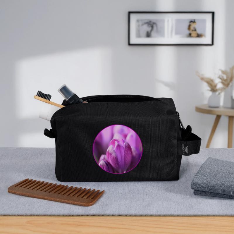 Crocus Crocus Fleurs violettes Crocus Bourgeon de crocus Trousse de toilette en tissu recyclé