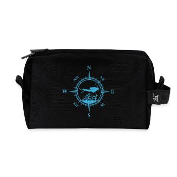 Taucher - Recycelte Kulturtasche - Schwarz - Vorne