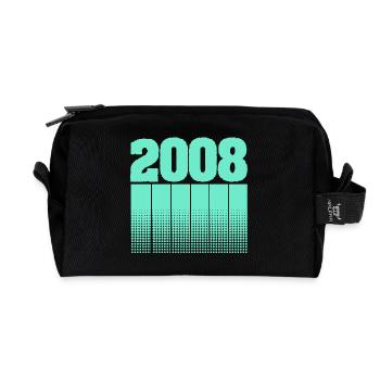 2008 - Recycled Toiletry Zip Bag - black - Front