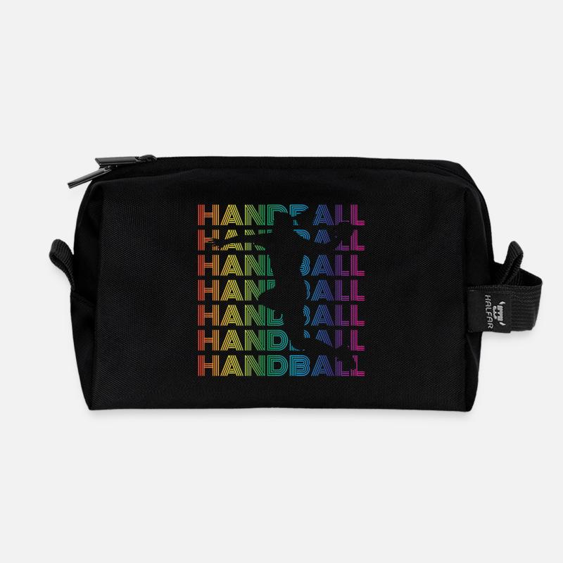 Handball Spielerin - Recycelte Kulturtasche - Schwarz