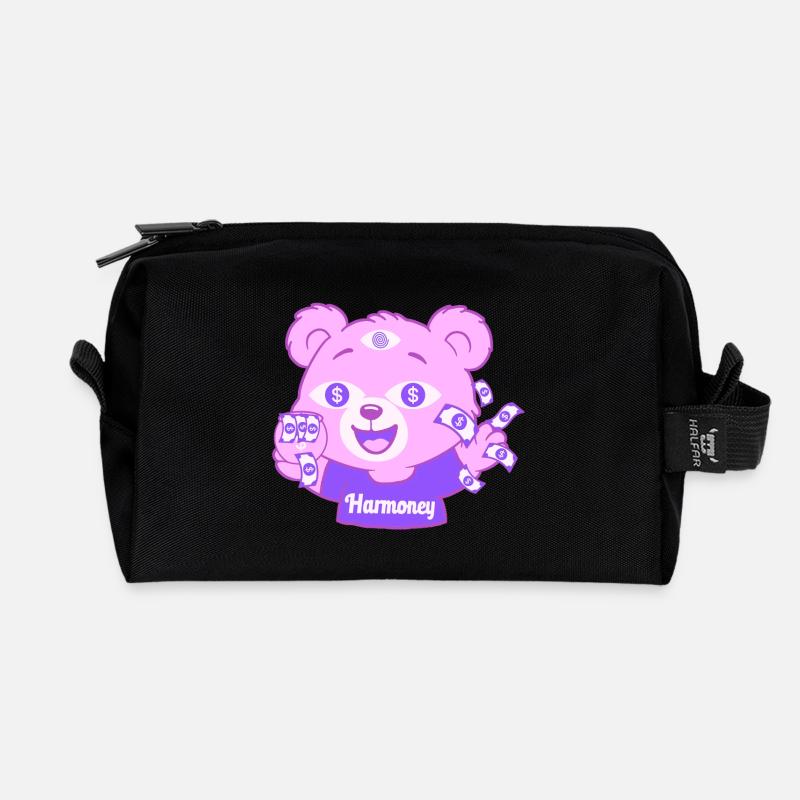 Harmoney Teddy - Recycelte Kulturtasche - Schwarz