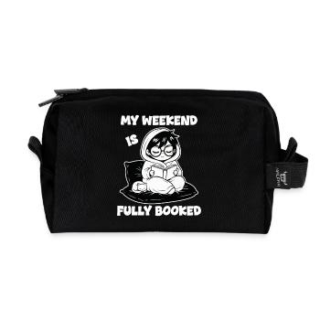 Reader Book Fully Booked Manga - Recycled Toiletry Zip Bag - black - Front