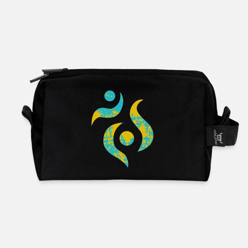 yoga-design_23 - Recycelte Kulturtasche - Schwarz