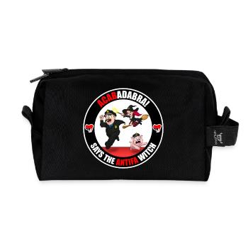 The Antifa Witch - Police - Trousse de toilette en tissu recyclé - noir - Devant