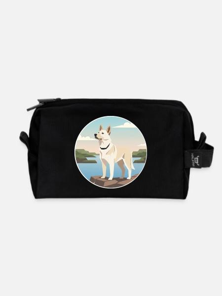 Guardian of the Estuary: Can de Palleiro - Recycled Toiletry Zip Bag - black