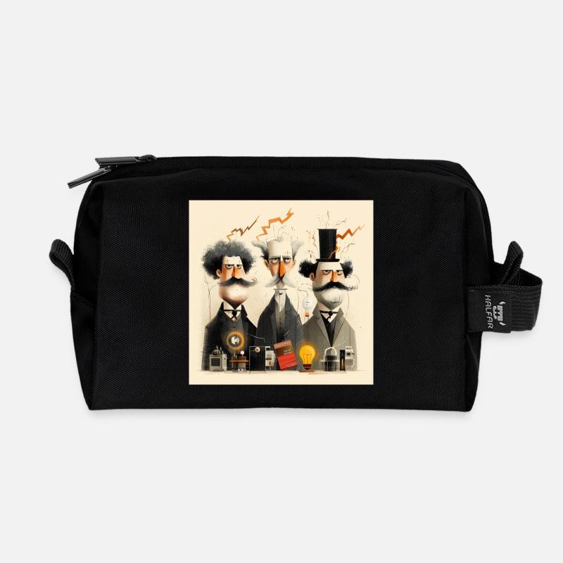 Zukunft erfinden - Recycelte Kulturtasche - Schwarz