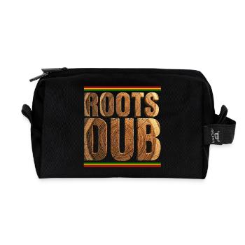 Roots Dub Reggae Holz - Recycelte Kulturtasche - Schwarz - Vorne