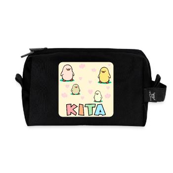 DAYCARE TODDLERS CHICK - Recycled Toiletry Zip Bag - black - Front