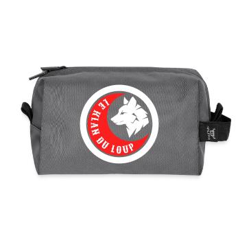 Loup Rouge & Blanc - Trousse de toilette en tissu recyclé - anthracite - Devant
