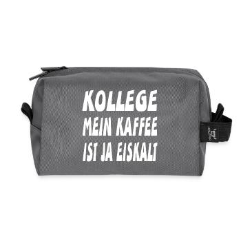 Kollege - Recycelte Kulturtasche - Anthrazit - Vorne