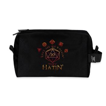 See me Rollin' and Hatin' ! - Trousse de toilette en tissu recyclé - noir - Devant