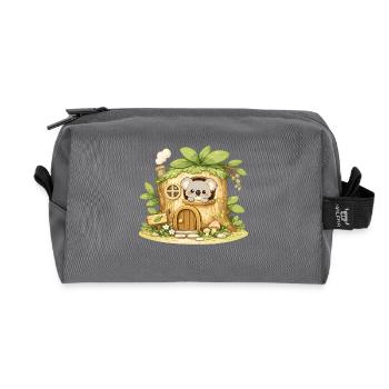 Waldhaus Koala Abenteuer - Recycelte Kulturtasche - Anthrazit - Vorne