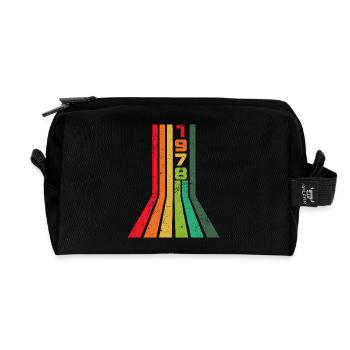 Millésime 1978 - Trousse de toilette en tissu recyclé - noir - Devant