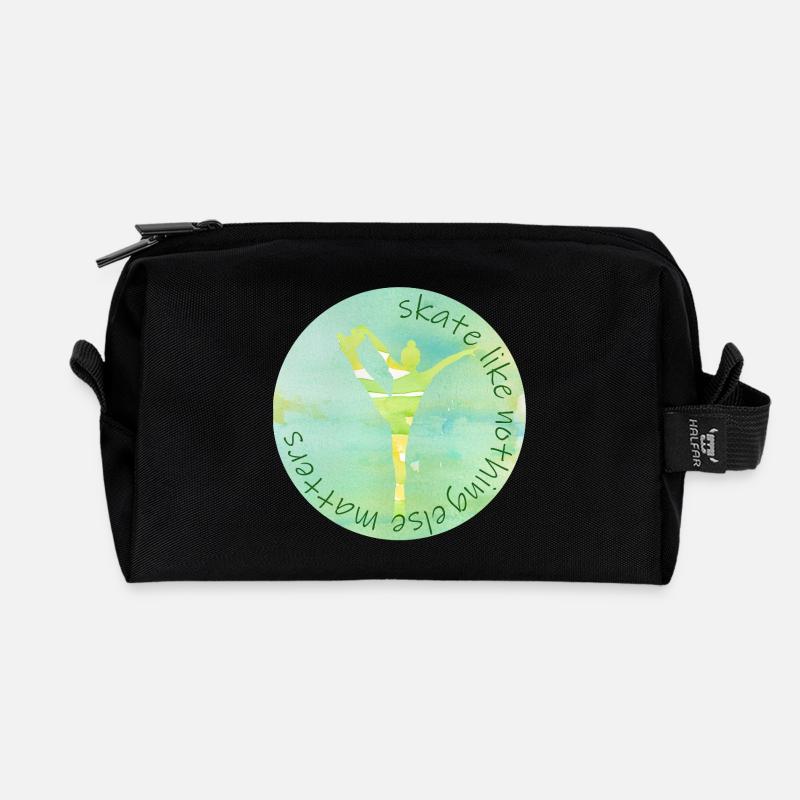 skate like nothing else matters - Recycelte Kulturtasche - Schwarz