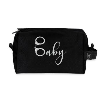 Handcuffs Baby - Recycled Toiletry Zip Bag - black - Front