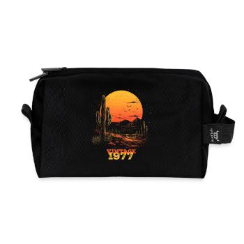 Vintage 1977 - Recycelte Kulturtasche - Schwarz - Vorne