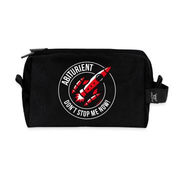 High School Graduate – Don't Stop Me Now! (Abitur / NEG 2C) - Recycled Toiletry Zip Bag - black - Front