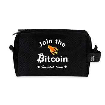Bitcoin Investor Team - Recycelte Kulturtasche - Schwarz - Vorne
