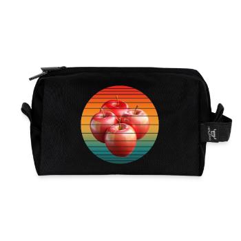 Fruit de la pomme - Trousse de toilette en tissu recyclé - noir - Devant
