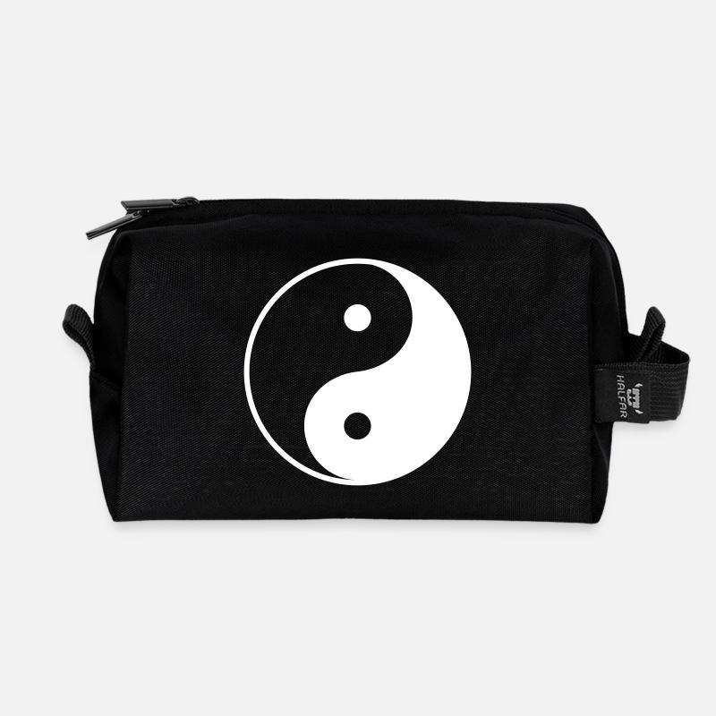 Yin Yang - Recycelte Kulturtasche - Schwarz