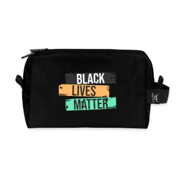 Black Lives Matter - Recycled Toiletry Zip Bag - black - Front
