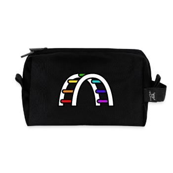 LGBTQ Pride Bridge - Recycelte Kulturtasche - Schwarz - Vorne