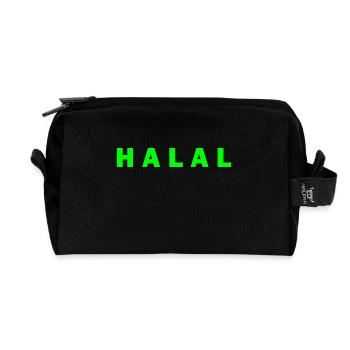 Halal - Recycelte Kulturtasche - Schwarz - Vorne