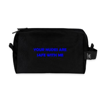 Nur vertrauliche Vibes - Recycelte Kulturtasche - Schwarz - Vorne