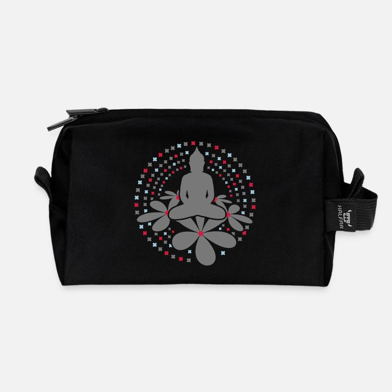 Buddha Mandala - Recycelte Kulturtasche - Schwarz