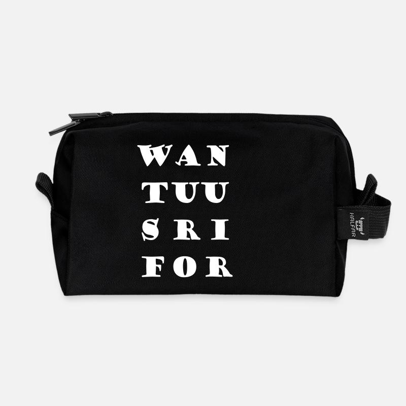 WAN TUU SRI FOR - Recycelte Kulturtasche - Schwarz