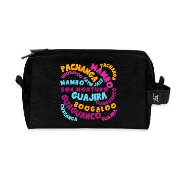 Histoire de la Salsa - Danse Shirts - Trousse de toilette en tissu recyclé - noir - Devant