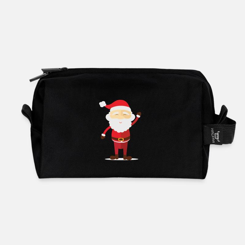 weihnachtsmann - Recycelte Kulturtasche - Schwarz