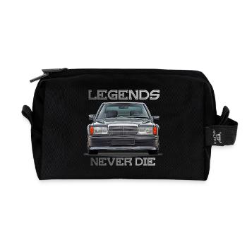 W201 190E legends never die - Recycled Toiletry Zip Bag - black - Front