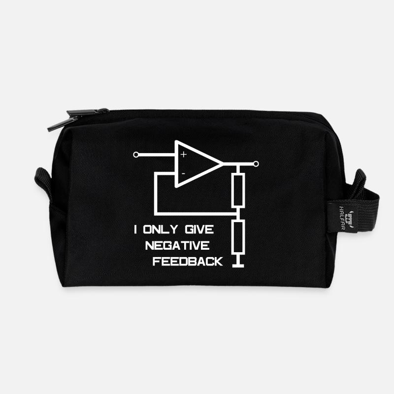 Elektrotechnik Operationsverstärker - Recycelte Kulturtasche - Schwarz