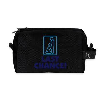 The last chance - Recycled Toiletry Zip Bag - black - Front
