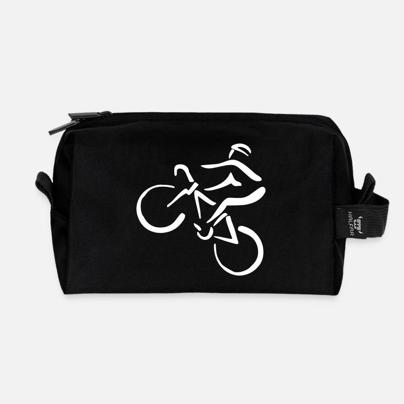 Mountainbike - Recycelte Kulturtasche - Schwarz