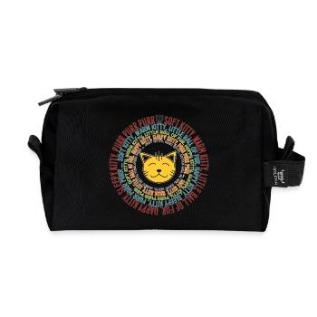 SOFT KITTY SONG - Recycled Toiletry Zip Bag - black - Front