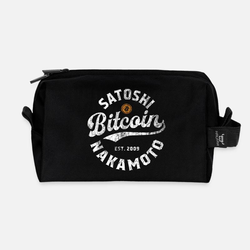 Bitcoin Satoshi Nakamoto - Recycelte Kulturtasche - Schwarz