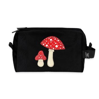 Champignons à mouches - Trousse de toilette en tissu recyclé - noir - Devant