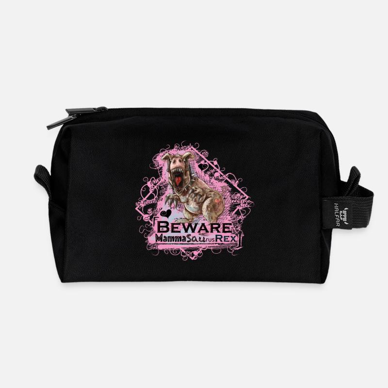 Mamasaurusrex - Trousse de toilette en tissu recyclé - noir