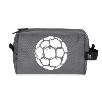 Handballer, Équipe, Handball, Ballon, Logo, Sport Entraînement - Trousse de toilette en tissu recyclé - anthracite - Devant