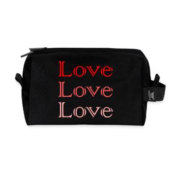 PAAR. ICH HABE GERADE GEHEIRATET. Junggesellinnenabschied. VALENTINSTAG. MARIES - Recycelte Kulturtasche - Schwarz - Vorne