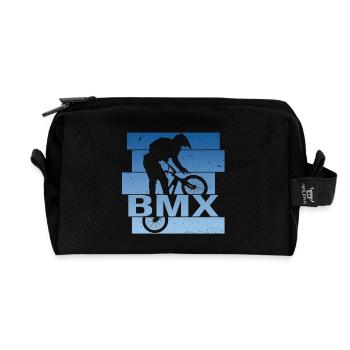 BMX - Recycelte Kulturtasche - Schwarz - Vorne