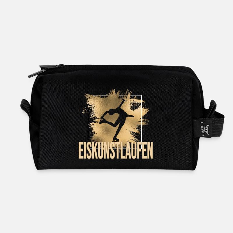 Eiskunstlauf - Recycelte Kulturtasche - Schwarz