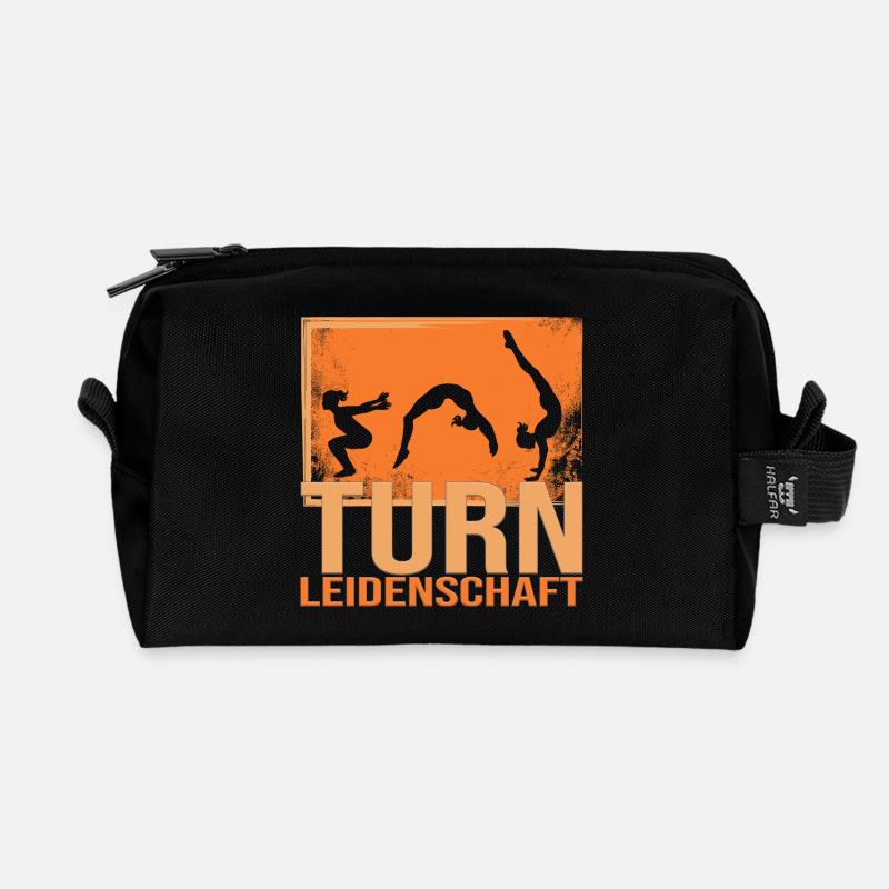 Turn Leidenschaft - Recycelte Kulturtasche - Schwarz