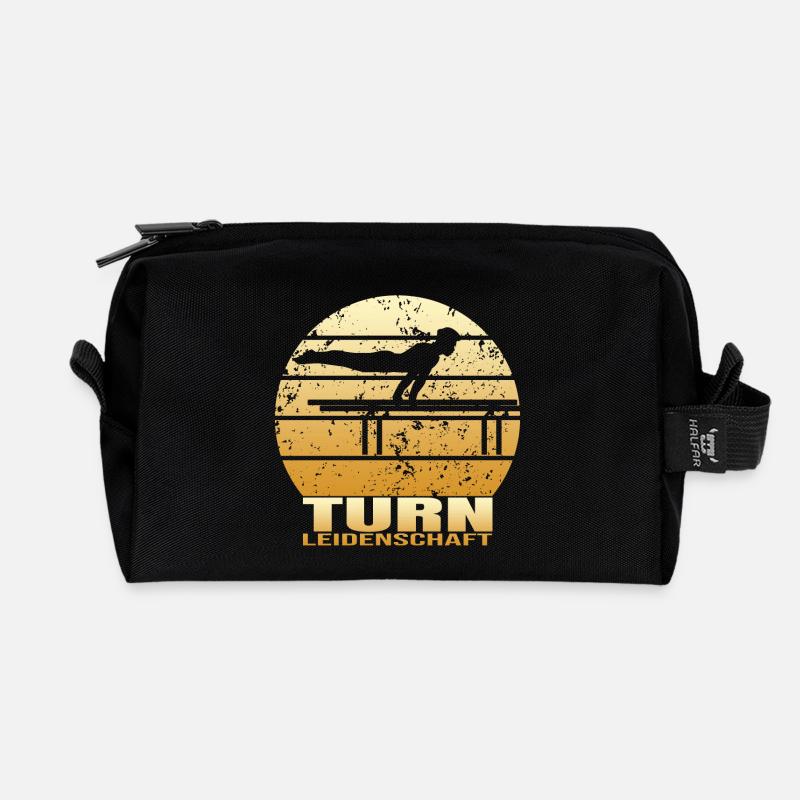 Turn Leidenschaft - Recycelte Kulturtasche - Schwarz